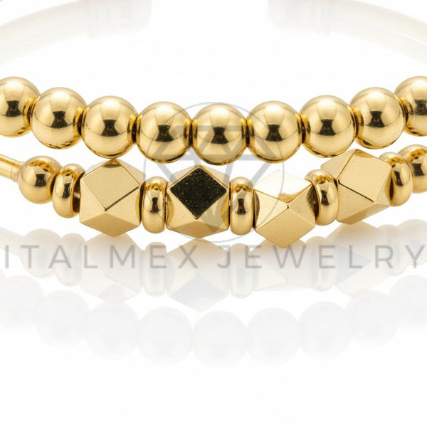Pulsera de Lujo - 106782 - Pulsera Ajustable con Diferentes Formas - Oro Laminado 18K