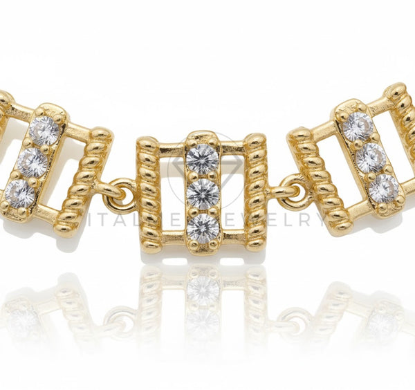 Pulsera de Lujo - 106805 - Pulsera CZ Clara - Oro Laminado 18K