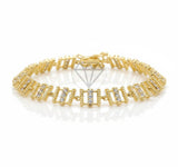 Pulsera de Lujo - 106805 - Pulsera CZ Clara - Oro Laminado 18K