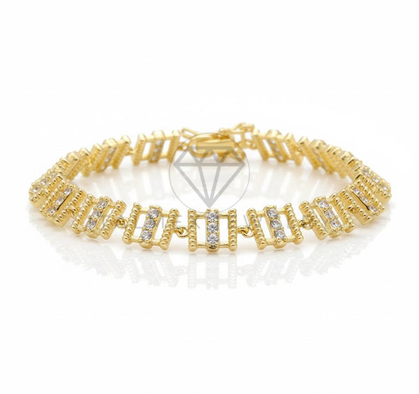 Pulsera de Lujo - 106805 - Pulsera CZ Clara - Oro Laminado 18K