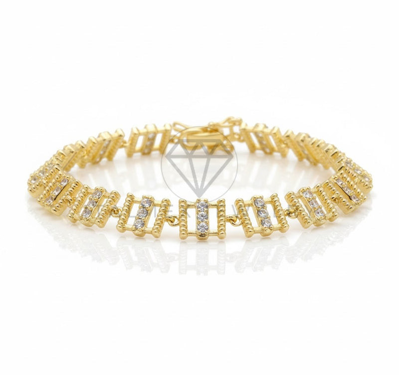 Pulsera de Lujo - 106805 - Pulsera CZ Clara - Oro Laminado 18K