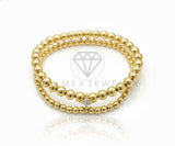 Pulsera de Lujo - 106808 - Doble Pulsera Inspirado Diseñador Europeo CZ Clara - Oro Laminado 18K