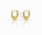 Arete de Lujo - 106821 - Arracada Oro Laminado 18K