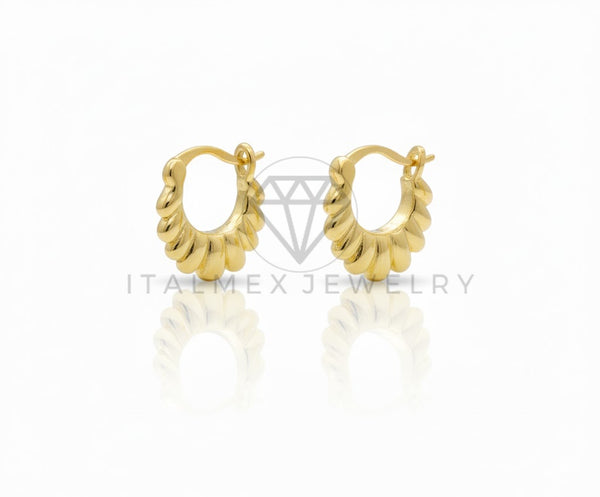 Arete de Lujo - 106821 - Arracada Oro Laminado 18K