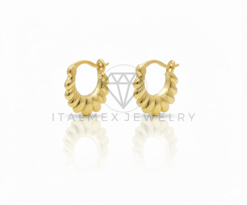 Arete de Lujo - 106821 - Arracada Oro Laminado 18K