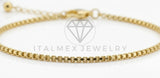 Pulsera de Lujo - 106870 - Pulsera Ajustable Entrelazada - Oro Laminado 18K