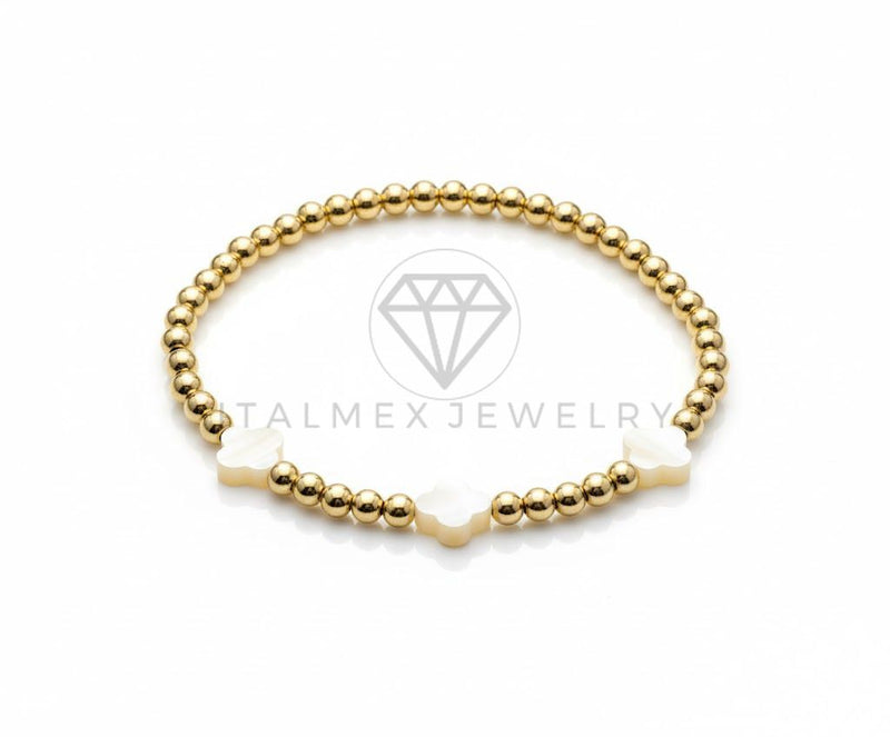 Pulsera de Lujo - 106881 - Pulsera Diseño Europeo Perlitas - Oro Laminado 18K