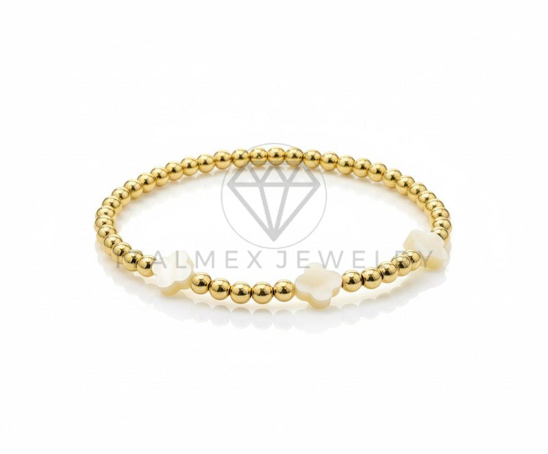 Pulsera de Lujo - 106881 - Pulsera Diseño Europeo Perlitas - Oro Laminado 18K