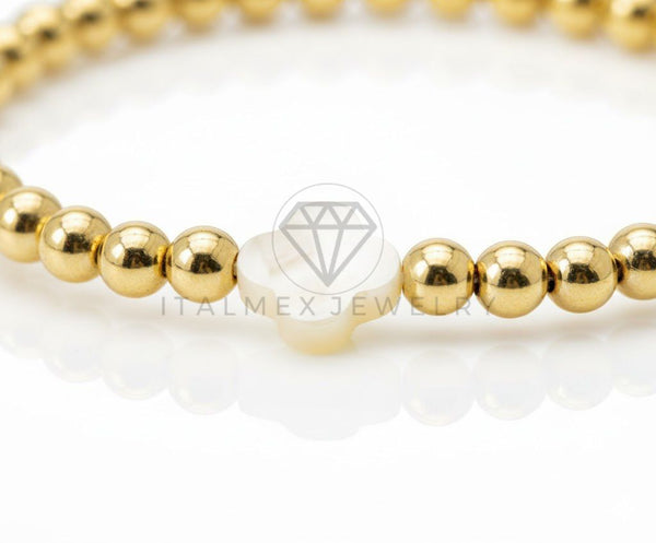 Pulsera de Lujo - 106881 - Pulsera Diseño Europeo Perlitas - Oro Laminado 18K