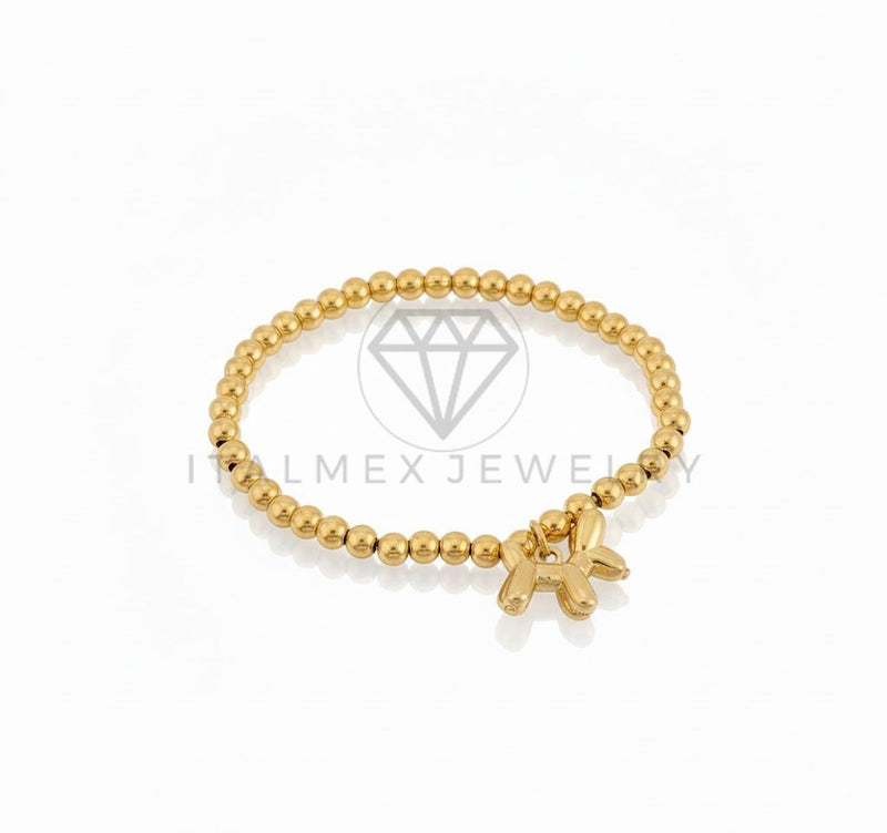 Pulsera de Lujo - 106882 - Pulsera Perrito de Globo- Oro Laminado 18K