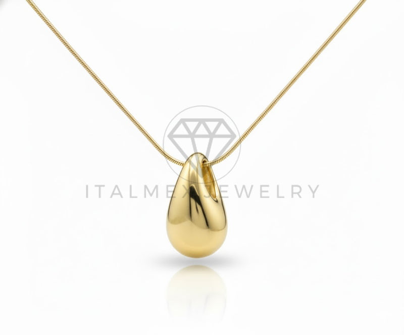 Collar Elegante - 106919 - Collar de Gota - Oro Laminado 18K