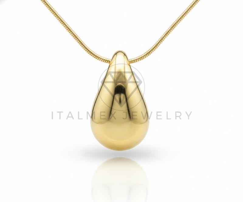 Collar Elegante - 106919 - Collar de Gota - Oro Laminado 18K
