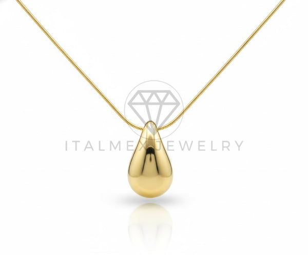 Collar Elegante - 106919 - Collar de Gota - Oro Laminado 18K