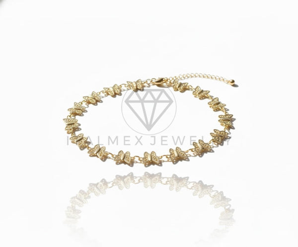 Collar Elegante - 106928 - Collar Mariposas - Oro Laminado 18K