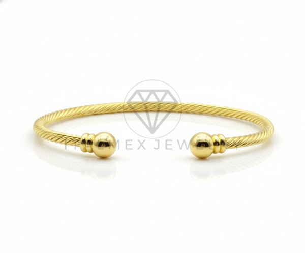 Pulsera de Lujo - 106935 - Pulsera Ajustable Trenzada Diseño Europeo - Oro Laminado 18K
