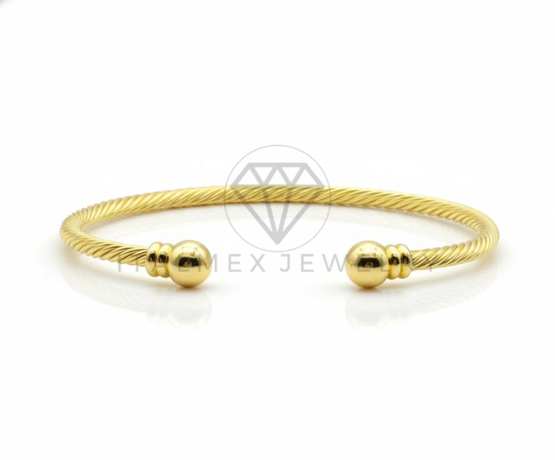 Pulsera de Lujo - 106935 - Pulsera Ajustable Trenzada Diseño Europeo - Oro Laminado 18K