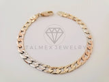 Pulsera de Lujo - 105303 - Pulsera Cubana Miami Florentino 5mm - Oro Laminado 18K