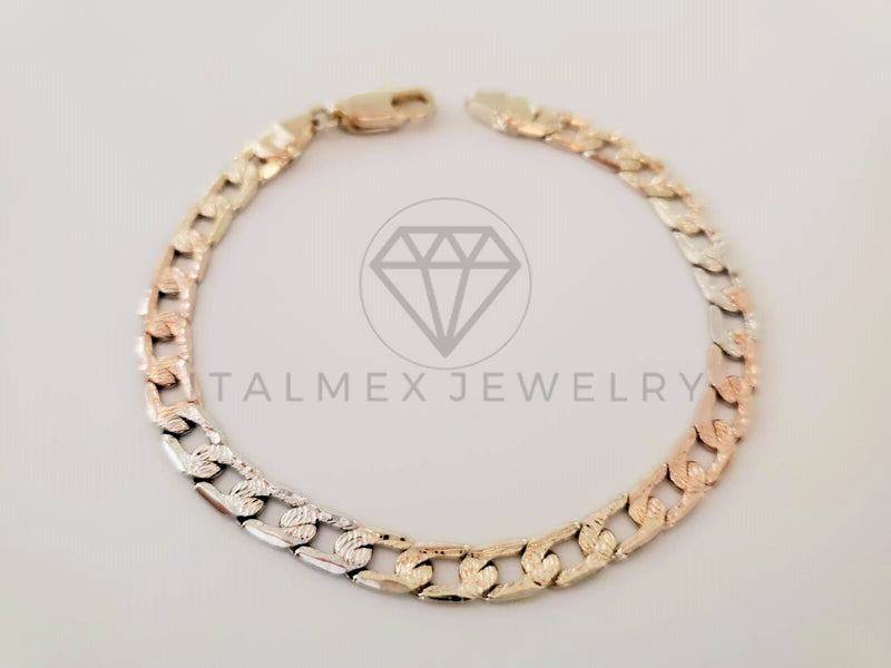 Pulsera de Lujo - 105303 - Pulsera Cubana Miami Florentino 5mm - Oro Laminado 18K