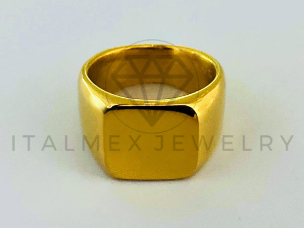 Anillo de Lujo - 105452 - Anillo Placa Lisa Oro Laminado 18K