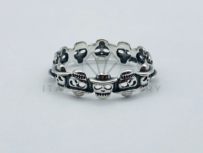 Anillo de Lujo - 106063 - Argolla Día de los Muertos - Plata .925