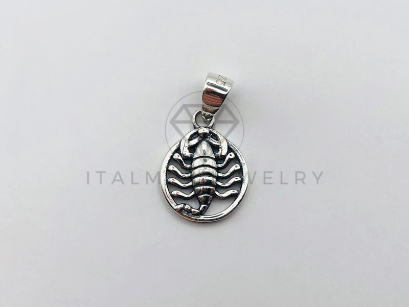 Dije No Religioso - 105938 - Diseño Zodiaco Escorpion Plata .925