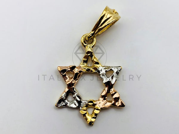 Dije de Lujo - 104203 - Dije de Estrella de David - Oro Laminado 18K