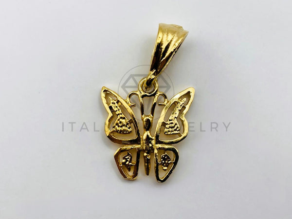 Dije de Lujo - 104191 - Dije Mariposa Clásico - Oro Laminado 18K