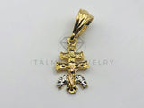 Dije de Lujo - 104249 - Cruz de Caravaca Tamaño Mini - Oro Laminado 18K