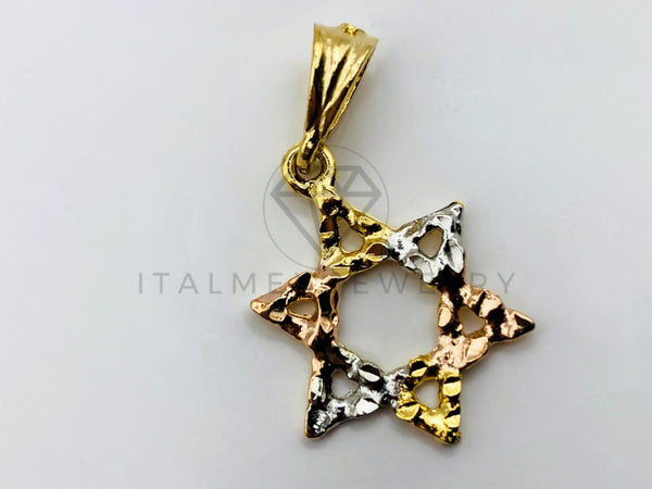 Dije de Lujo - 104203 - Dije de Estrella de David - Oro Laminado 18K