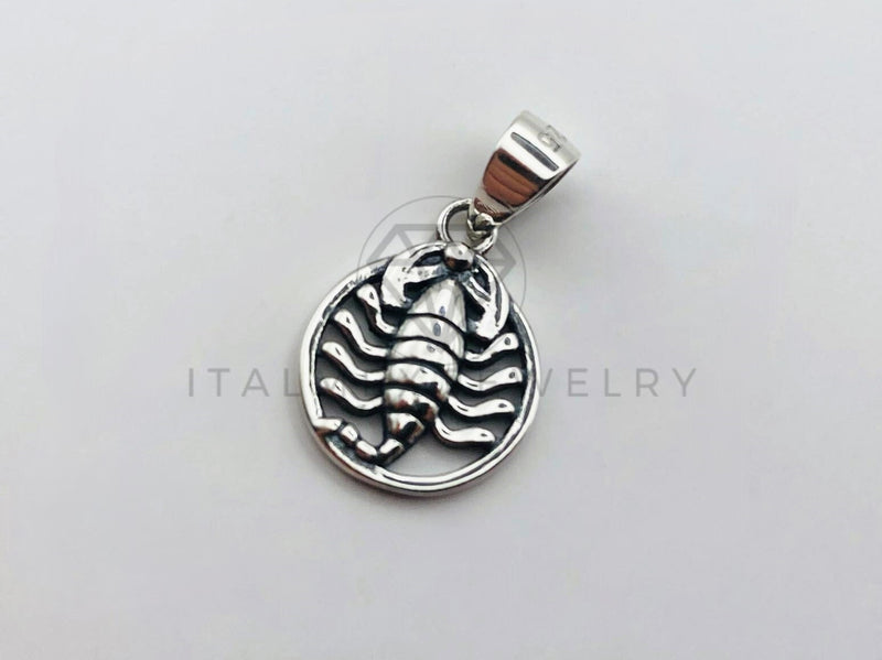 Dije No Religioso - 105938 - Diseño Zodiaco Escorpion Plata .925