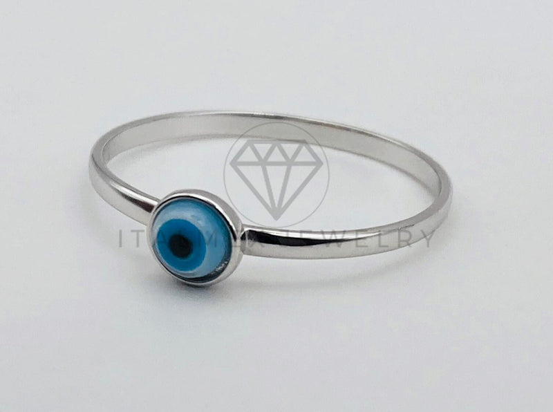 Anillo de Lujo - 105939 - Anillo Ojo Turco Blanco Plata .925