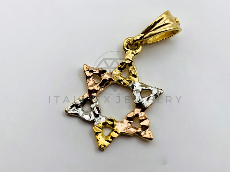 Dije de Lujo - 104203 - Dije de Estrella de David - Oro Laminado 18K