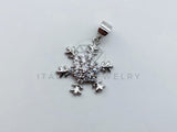 Dije de Lujo - 106069 - Dije Copo de Nieve Circonia Clara - Plata .925