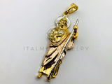 Dije de Lujo - 100459 - San Judas Tadeo 3 Oros - Oro Laminado 18K