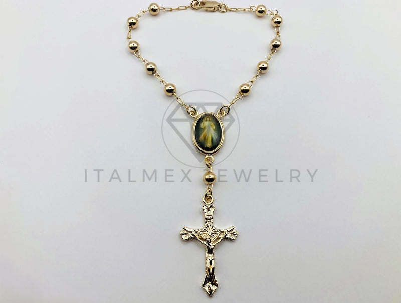 Pulsera Elegante - 102099 - Misterio de Jesucristo Nuestro Señor Oro Laminado 18K
