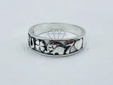 Anillo de Lujo - 106062 - Argolla de las 7 Potencias - Plata .925