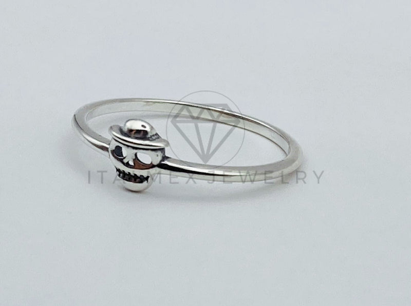 Anillo de Lujo - 106060 - Anillo Calavera Día de los Muertos - Plata .925