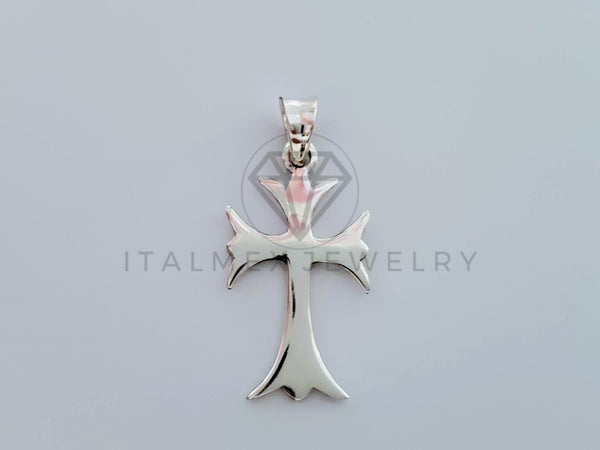 Dije Religioso - 105080 - Dije Cruz Gotica Lisa Chica Plata .925