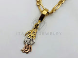 Dije Religioso - 100360 - Santa Muerte Tamaño Mini Oro Laminado 18K