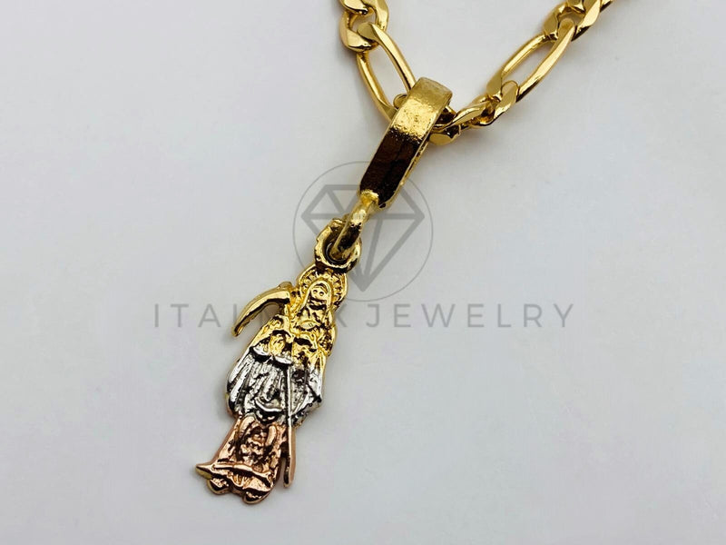 Dije Religioso - 100360 - Santa Muerte Tamaño Mini Oro Laminado 18K