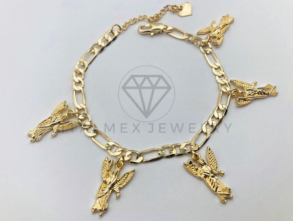 Pulsera Elegante - 102863 - Diseño Arcángel Rafael - Oro Laminado 18K