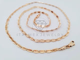 Cadena Clásica - 104936 - Estilo Gucci Zegrinada 4mm/20 Pulgadas Dorada - Oro Laminado 18K