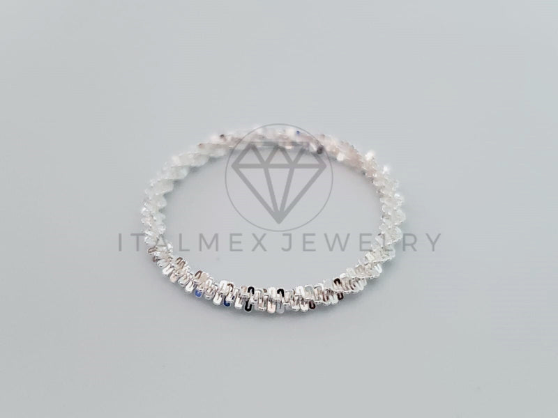 Anillo de Dama - 104720 - Argolla Cadena Singapour Plata .925