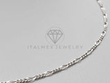 Cadena Figaro 1mm - Plata .925