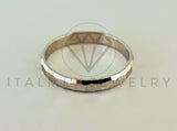 Anillo de Plata - 105423 - Argolla Matrimnio Facetada Plata .925