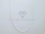 Cadena Torzal 1mm Plata .925