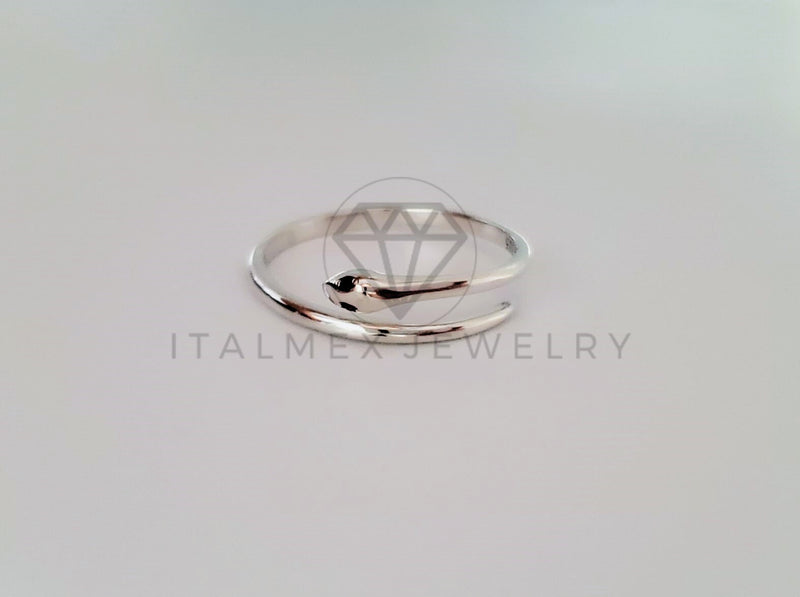 Anillo de Dama - 105130 - Anillo Serpiente Ajustable Plata .925