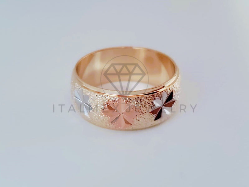 Anillo de Lujo - 104925 - Diseño Diamantado Estrellas Florentino Oro Laminado 18K