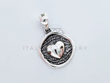 Dije No Religioso - 105140 - Medalla de Corazon Plata .925