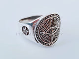 Anillo de Caballero - 104983 - Diseño Iluminati Plata .925